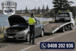 Garner on the Road tow truck assisting a car breakdown in Ulladulla