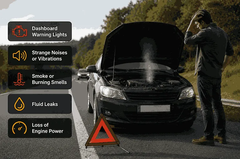 Common warning signs of a car breakdown