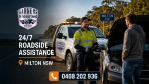 Garners On The Road Towing providing 24/7 roadside assistance in Milto